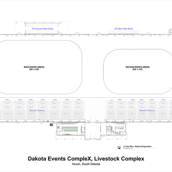 Southwest corner of the DEX: Dakota Events CompleX