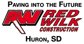Red Wilk Construction logo.